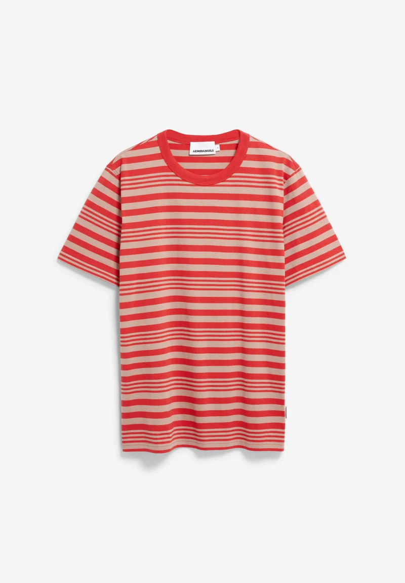 MAARKOS BOLD STRIPES | cinnamon dust-coral blush