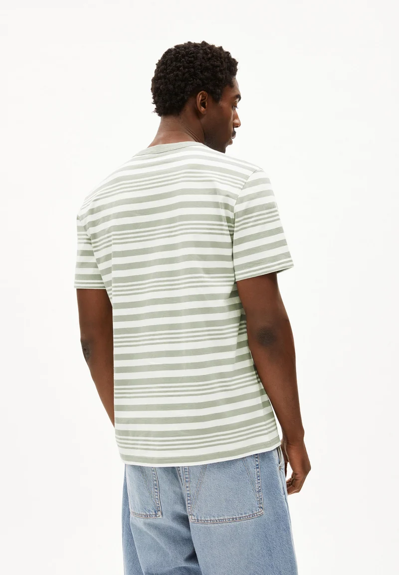 MAARKOS BOLD STRIPES | oatmilk-seagreen