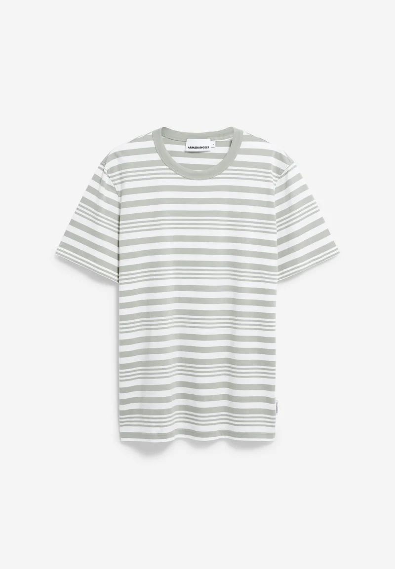 MAARKOS BOLD STRIPES | oatmilk-seagreen