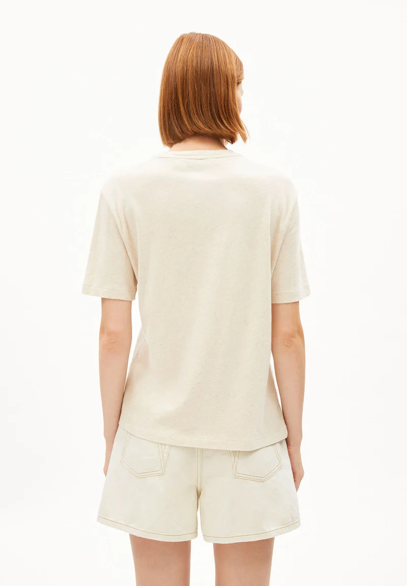 LUALAA LEINEN-MIX T-SHIRT | undyed