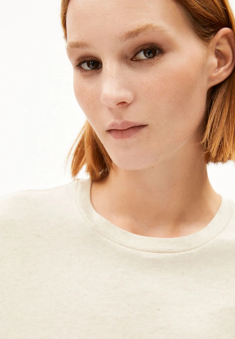 LUALAA LEINEN-MIX T-SHIRT | undyed