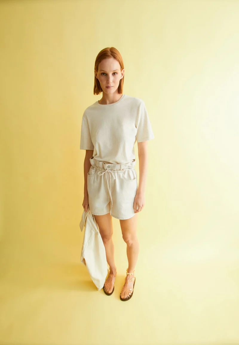 LUALAA LEINEN-MIX T-SHIRT | undyed