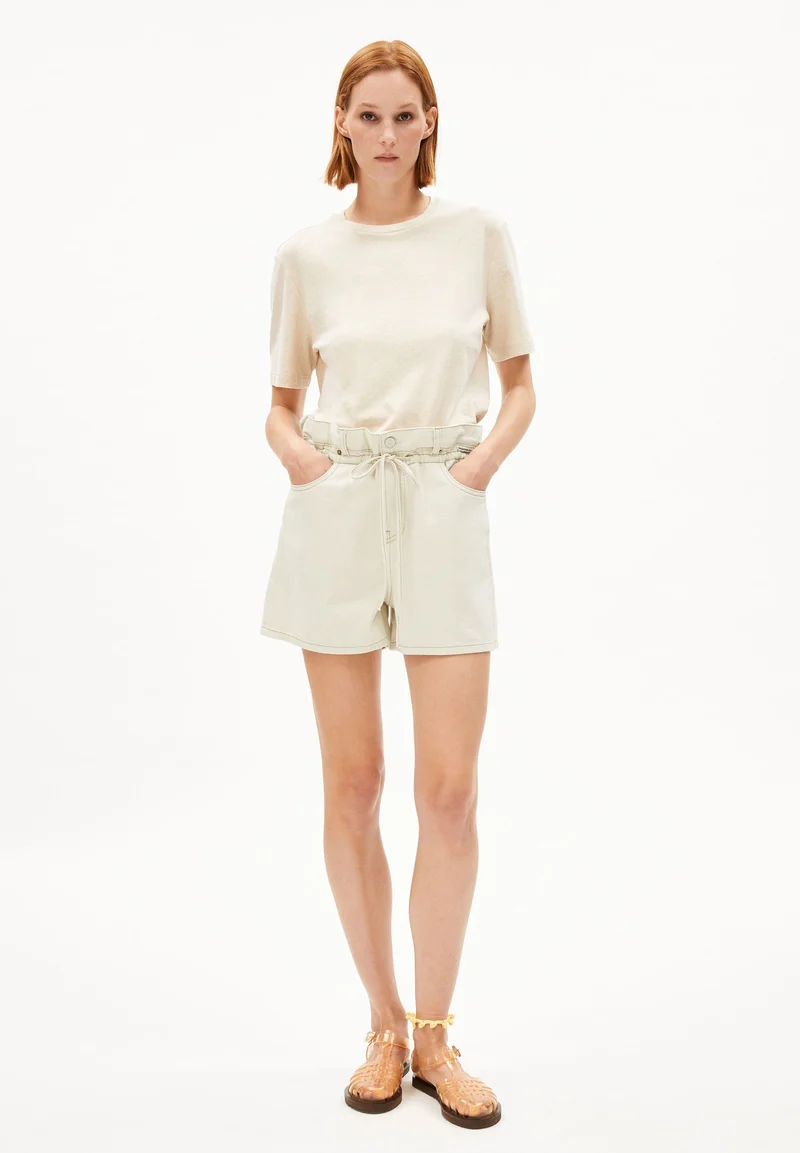 LUALAA LEINEN-MIX T-SHIRT | undyed
