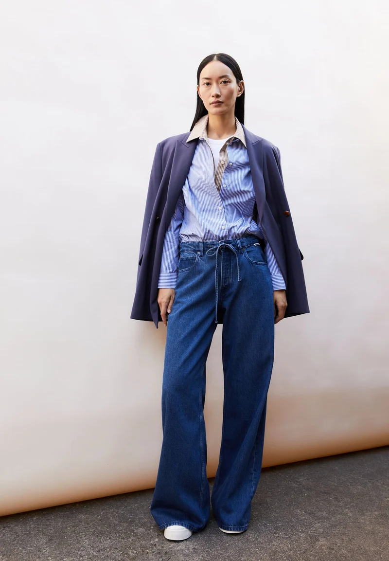 ASTRAEAAS MID WAIST WIDE JEANS | hummingbird