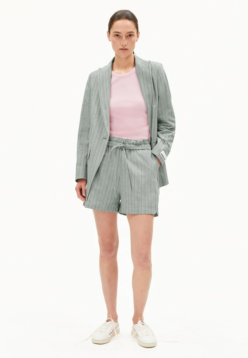 VAANNA STRIPED | seagreen-light oatmilk