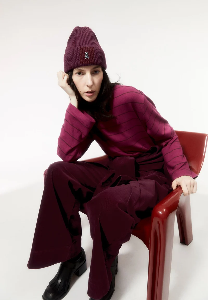 MARYNAA GESTREIFTES LANGARMSHIRT | cherry juice-cranberry juice