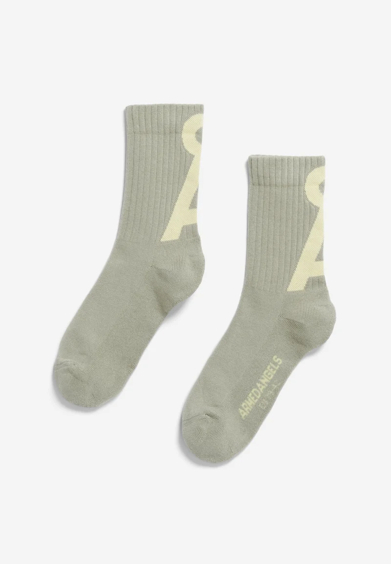 SAAMUS SHORT SOCKEN | seagreen-early yellow