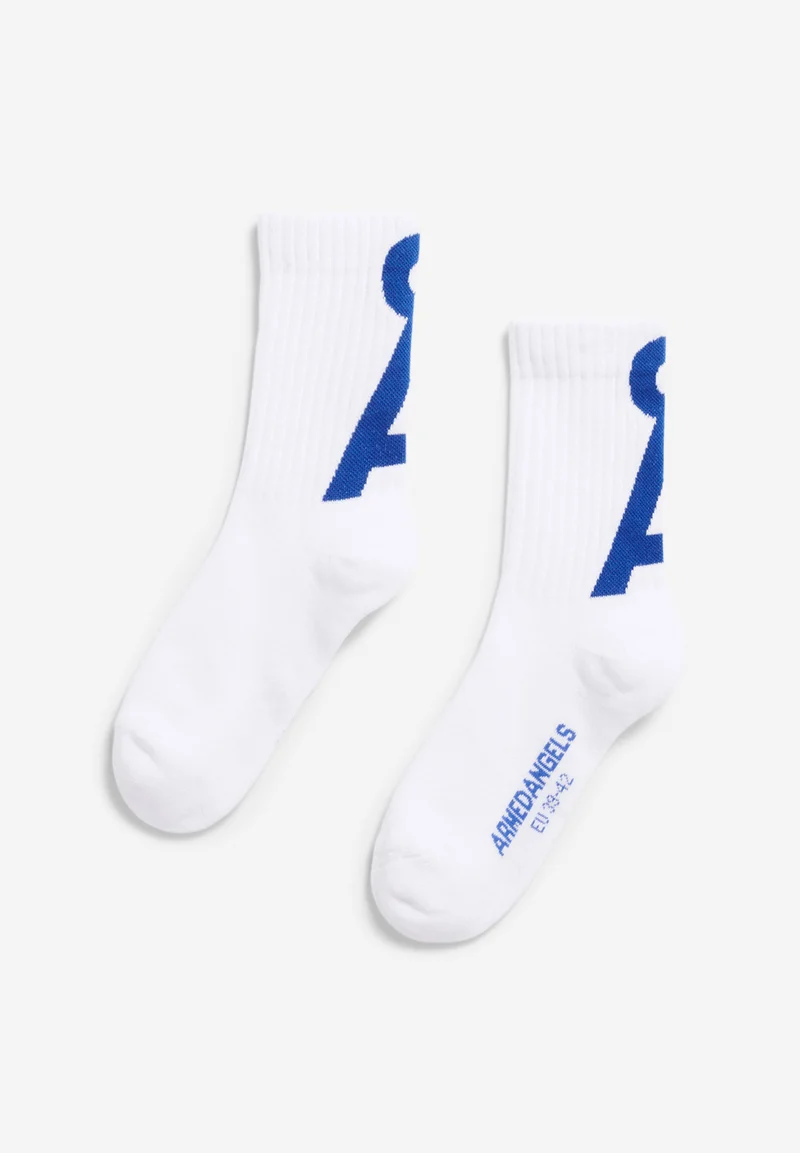 SAAMUS SHORT SOCKEN | white-dynamo blue