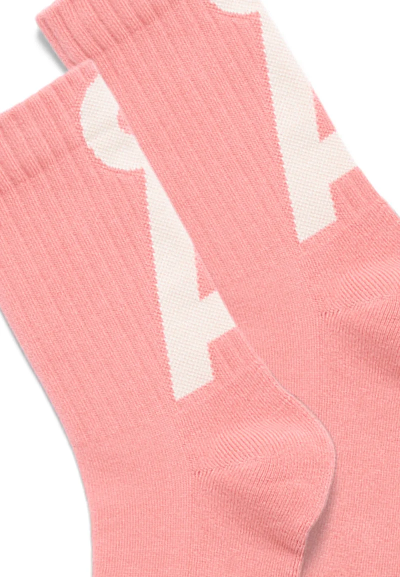 SAAMUS SHORT SOCKEN | dark peony-oatmilk