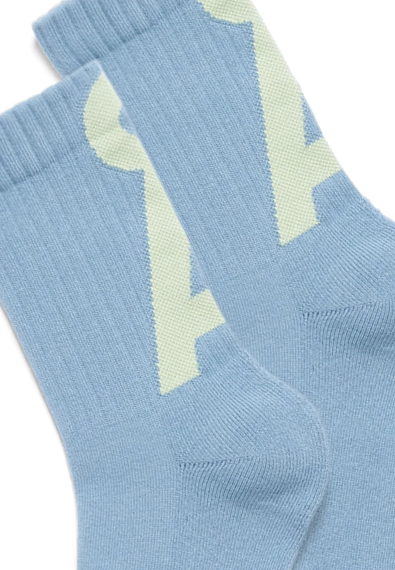 SAAMUS SHORT SOCKEN | pigment blue-green ash
