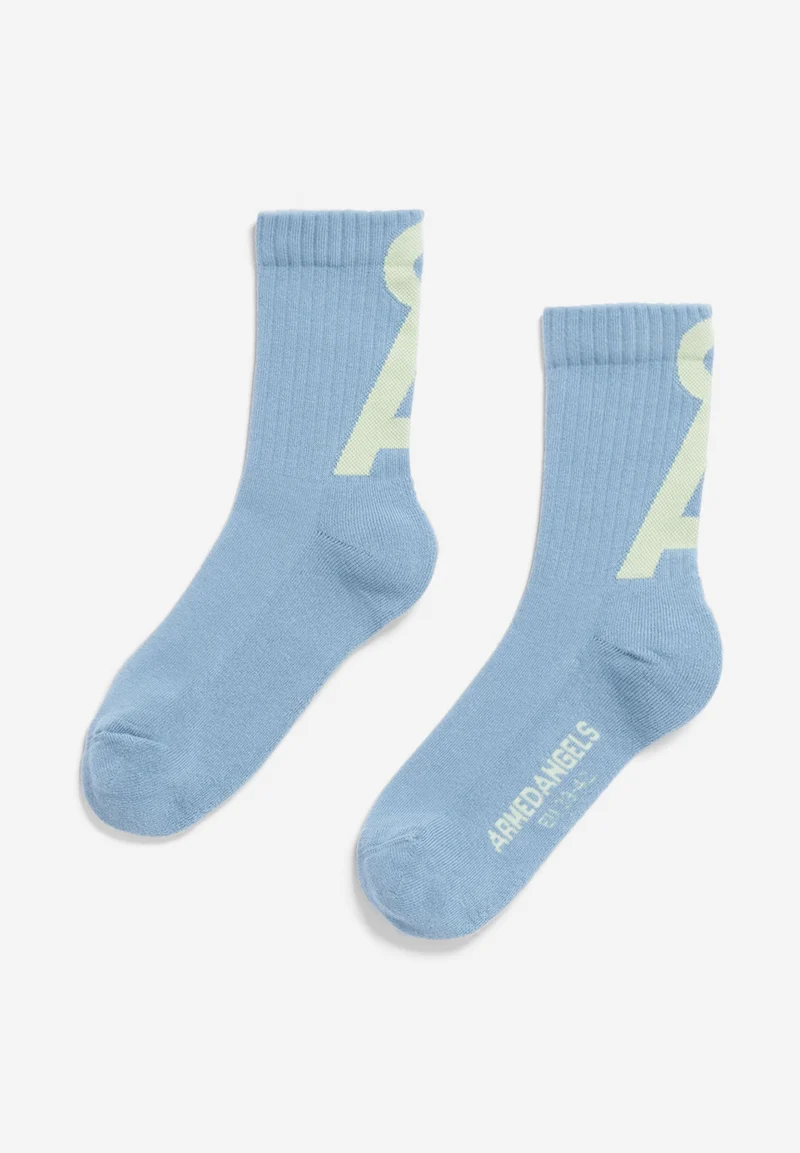 SAAMUS SHORT SOCKEN | pigment blue-green ash