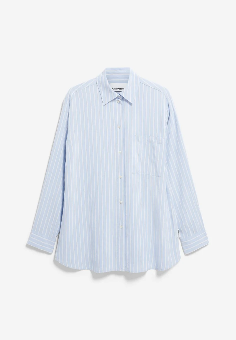 MAALGAA LINO STRIPED | silky blue-morning sky