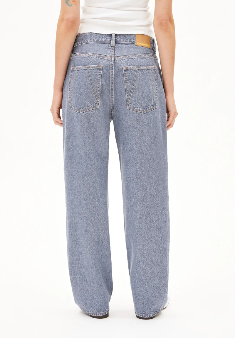 HAAYI LOW WAIST BAGGY JEANS | fog