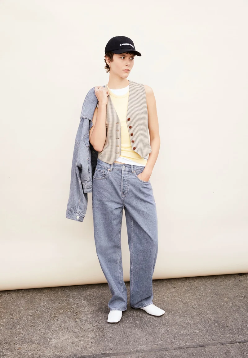 HAAYI LOW WAIST BAGGY JEANS | fog