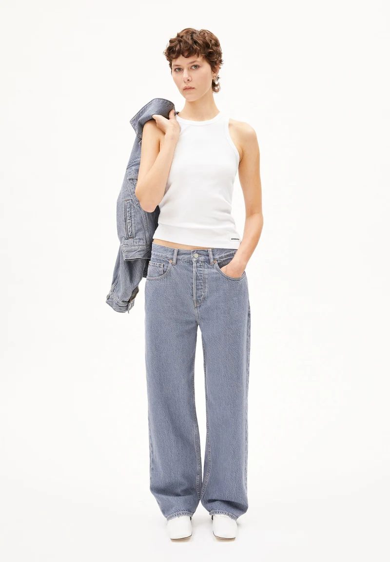 HAAYI LOW WAIST BAGGY JEANS | fog