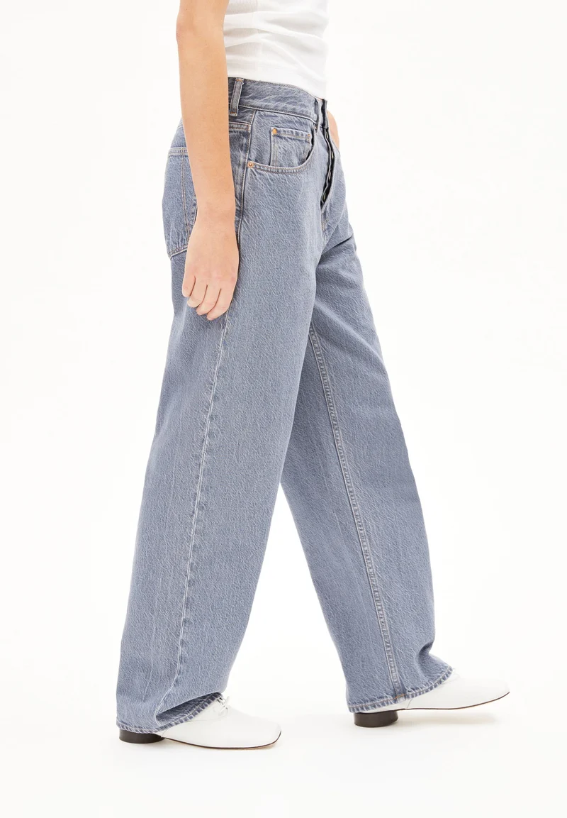 HAAYI LOW WAIST BAGGY JEANS | fog