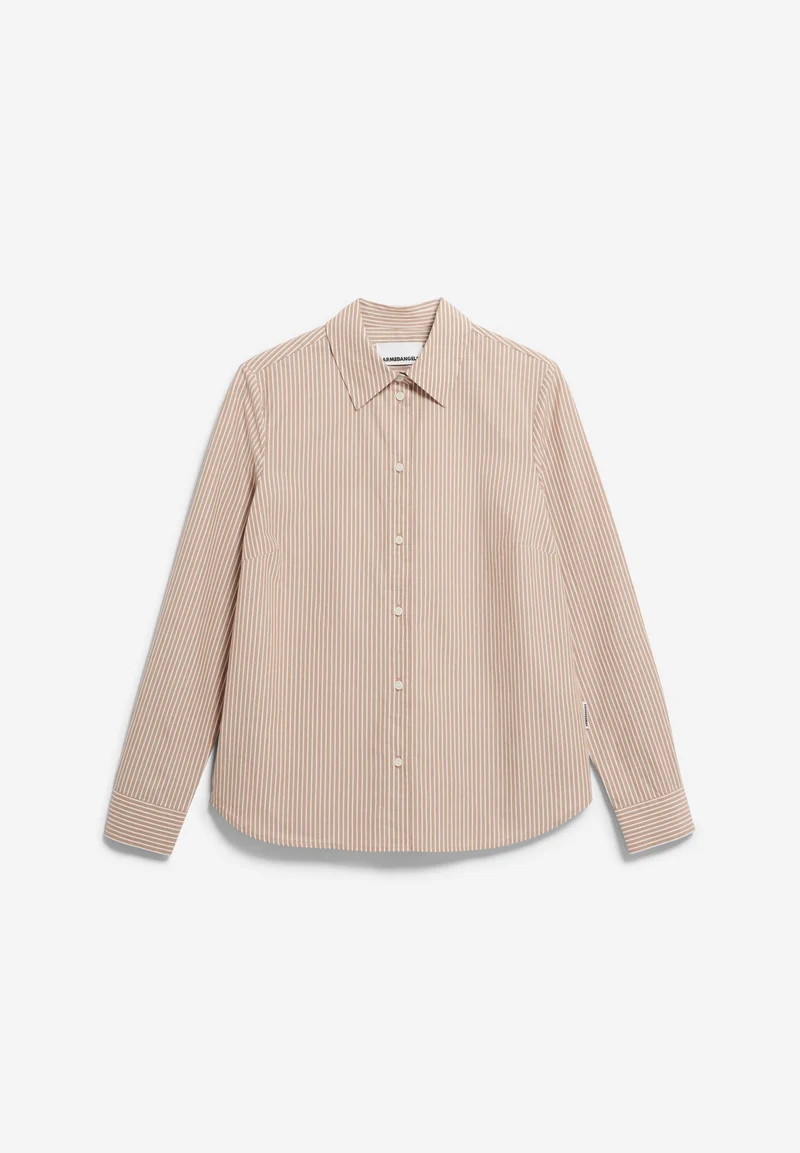 LOUILAA STRIPED | pale umber-light oatmilk