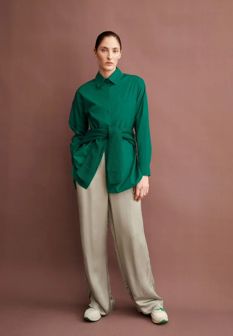 MAALGAA BLUSE | emerald green