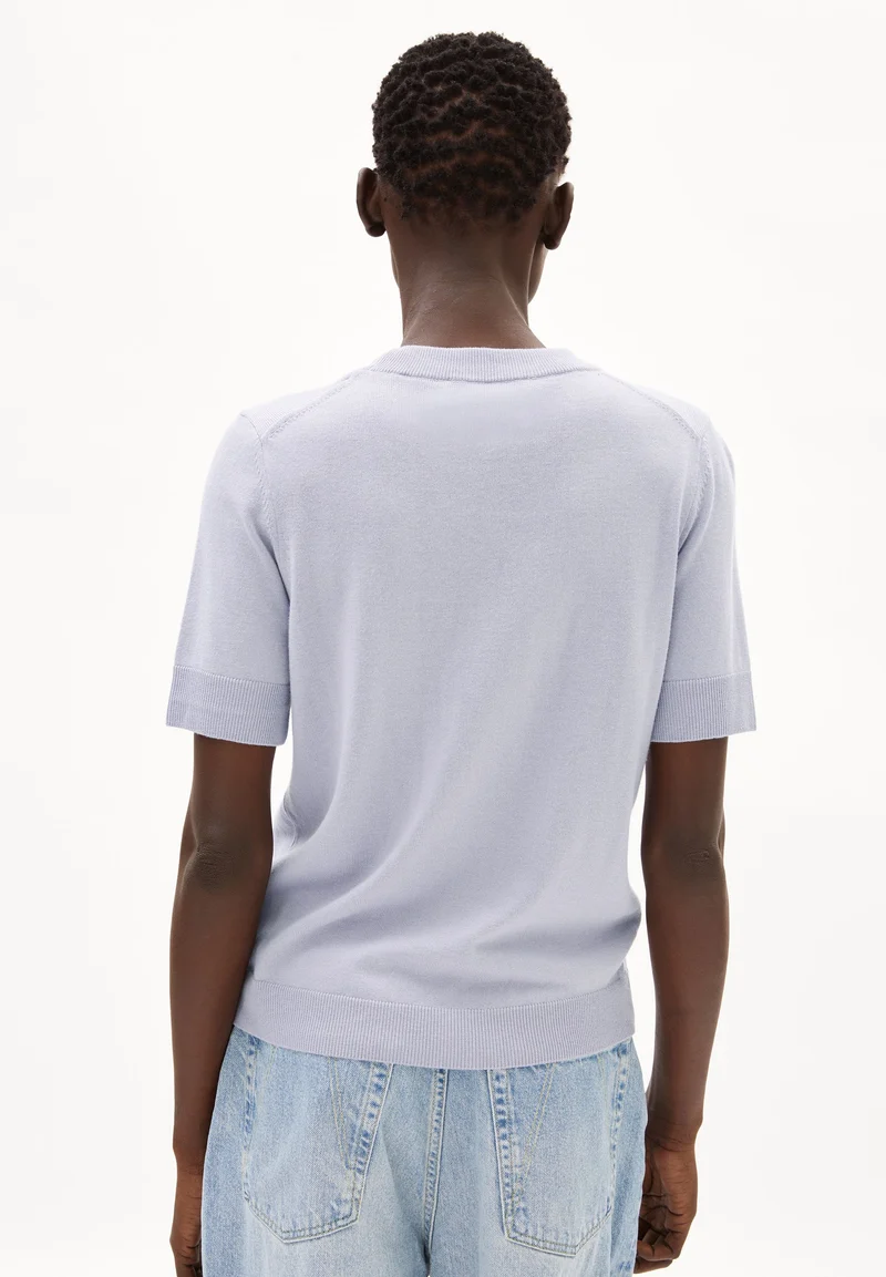 SILJIAAS STRICK T-SHIRT | misty morning
