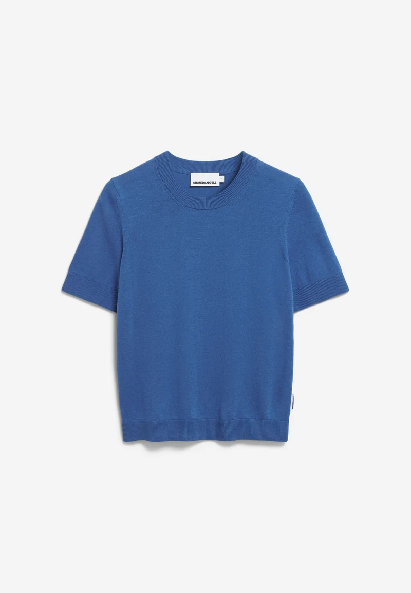 SILJIAAS STRICK T-SHIRT | dark morning