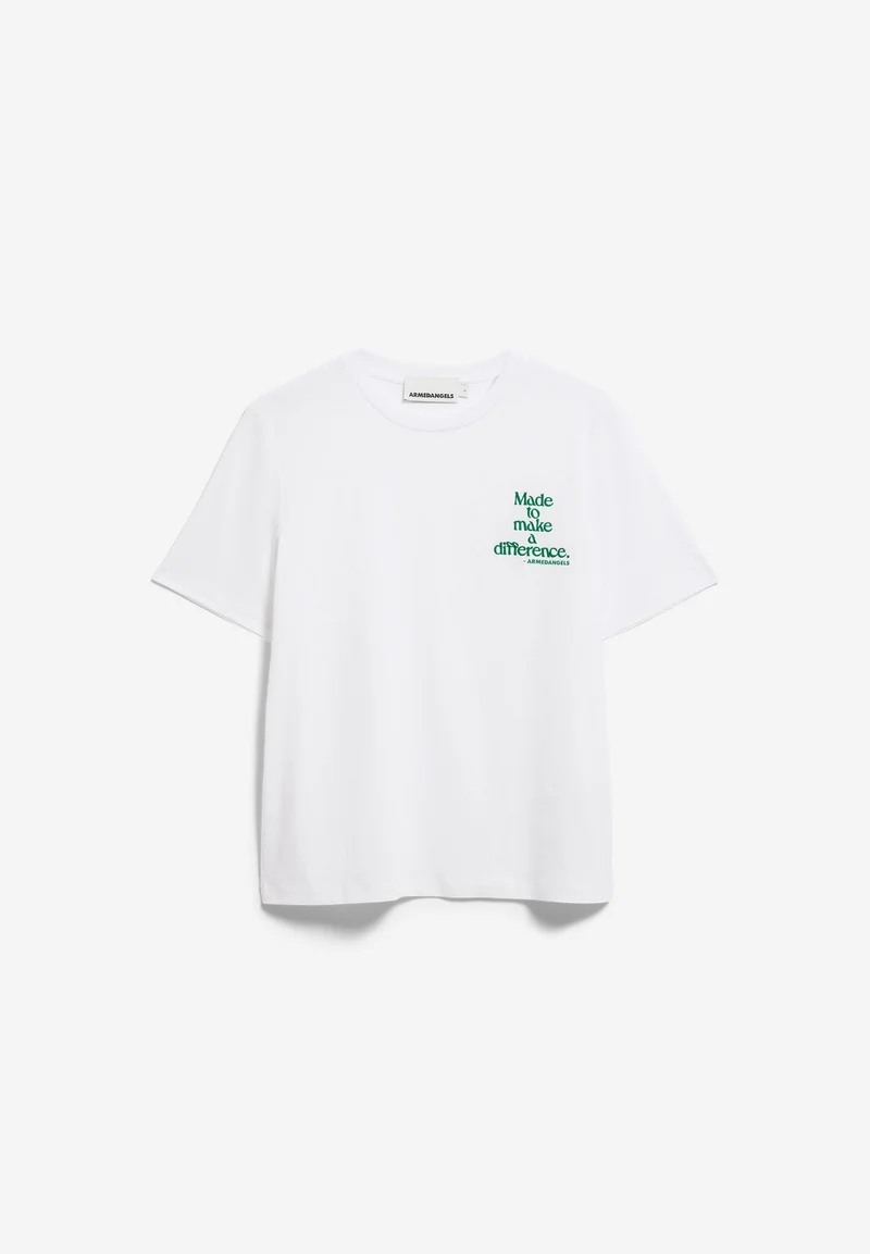 LUALAA DIFFERENCE T-SHIRT | white