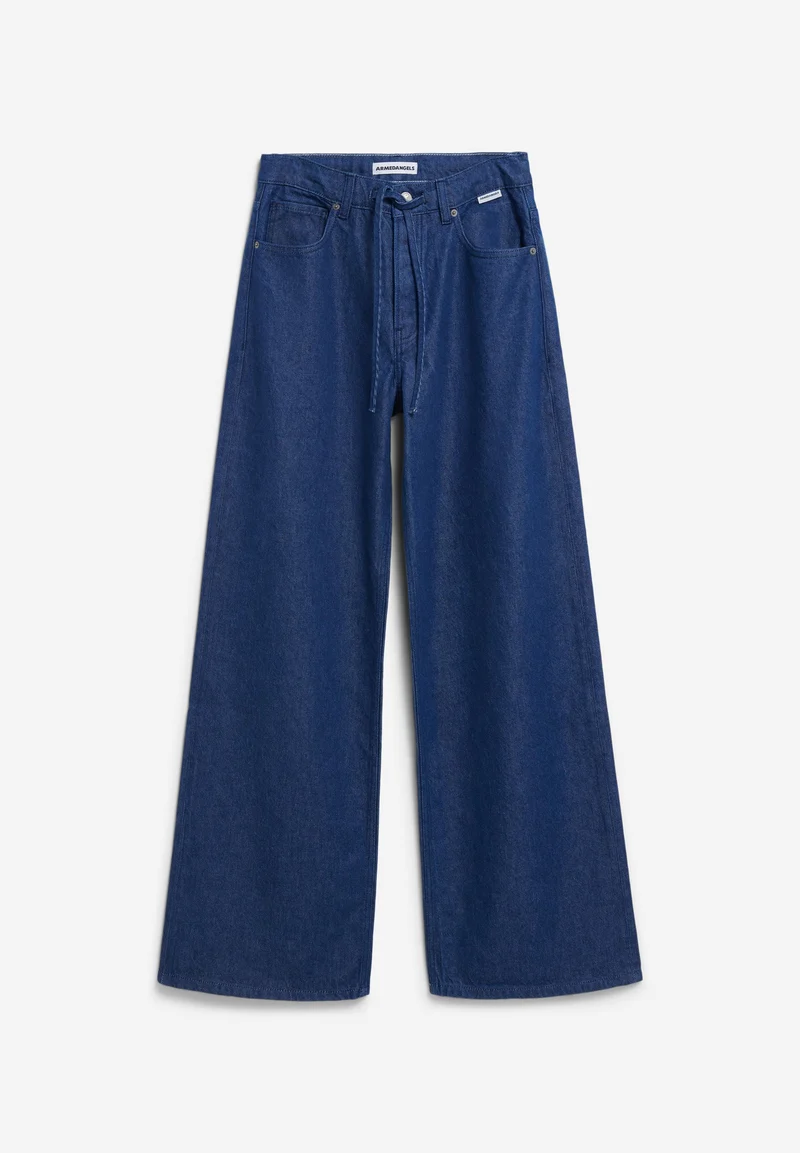 ASTRAEAAS MID WAIST WIDE JEANS | rinse