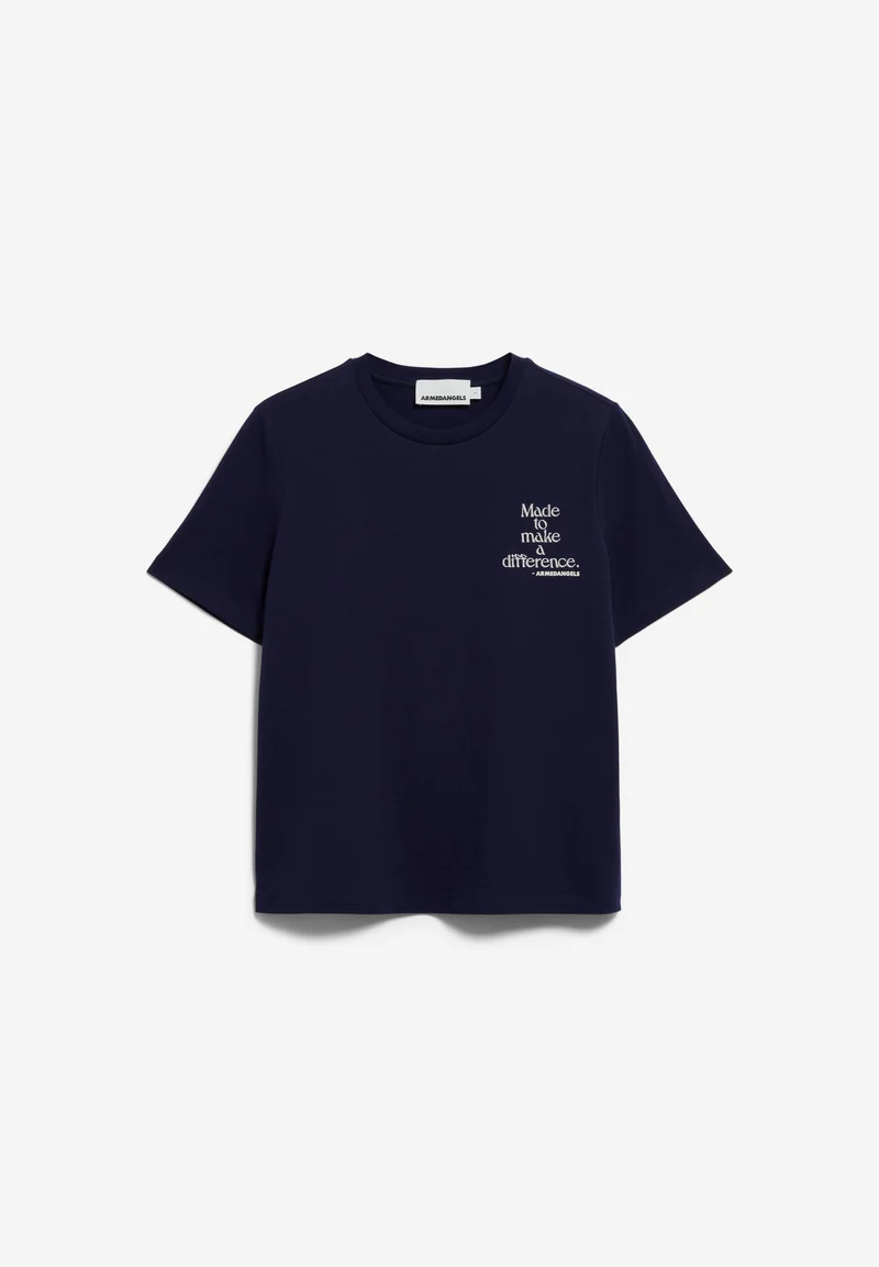 LUALAA DIFFERENCE T-SHIRT | tinted navy