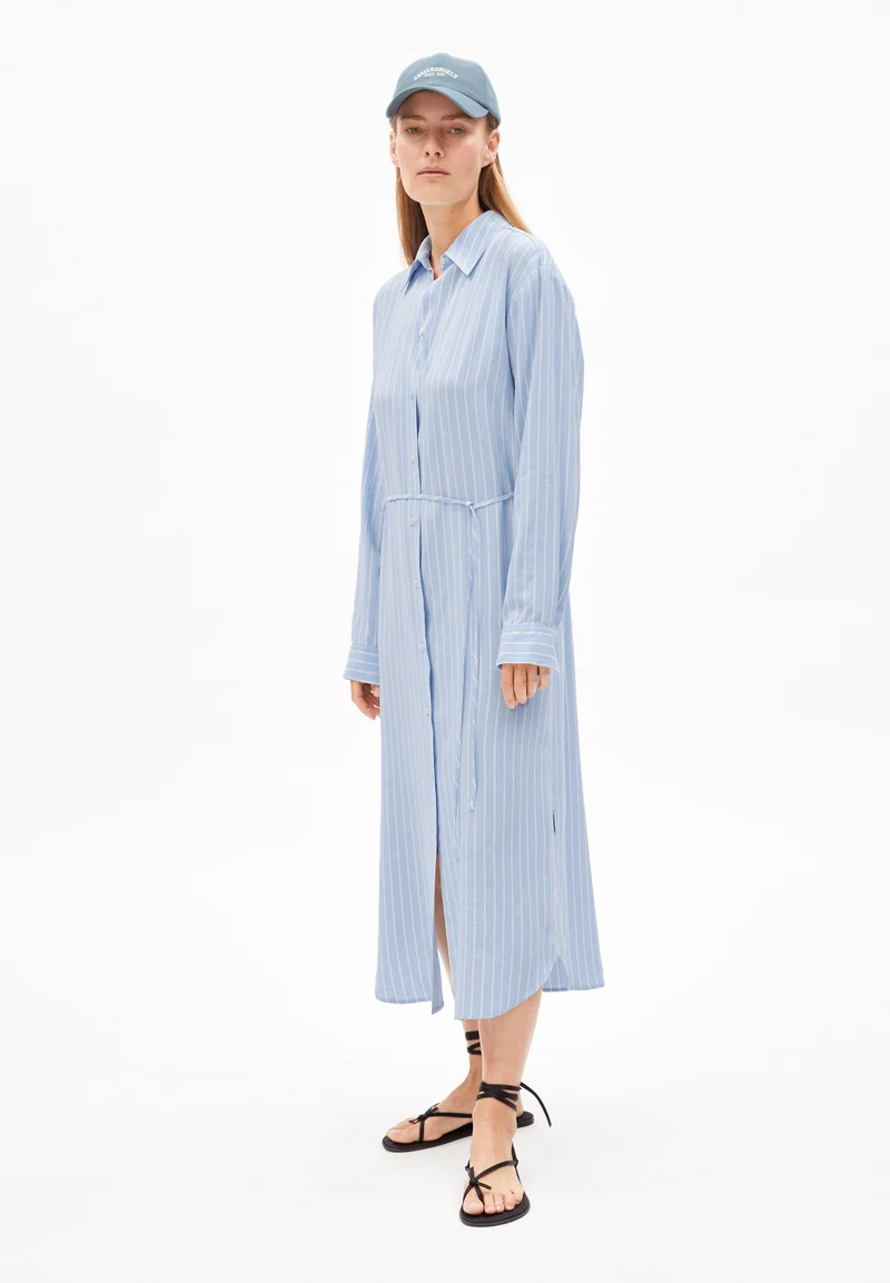 MATHAA LINO STRIPES | silky blue-morning sky