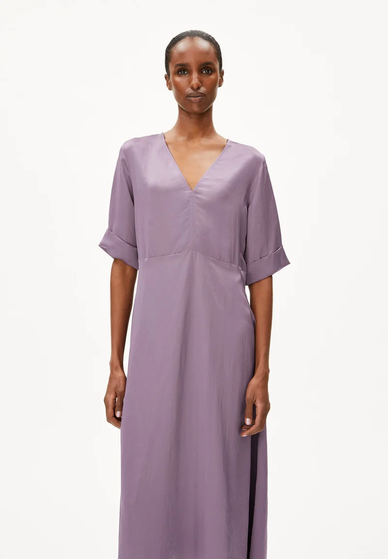 VAALI SATIN DRESS | sunset sky