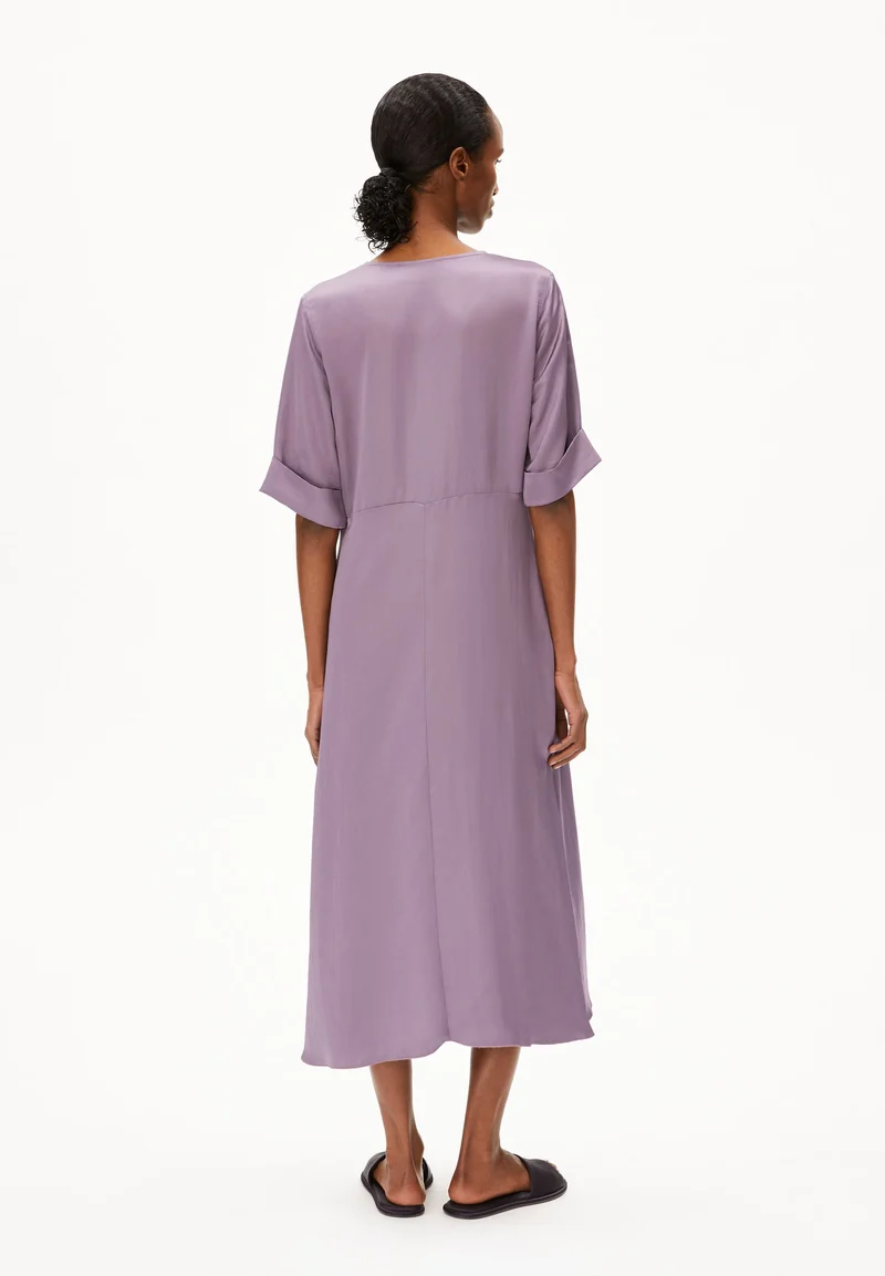 VAALI SATIN DRESS | sunset sky