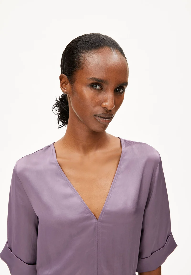 VAALI SATIN DRESS | sunset sky