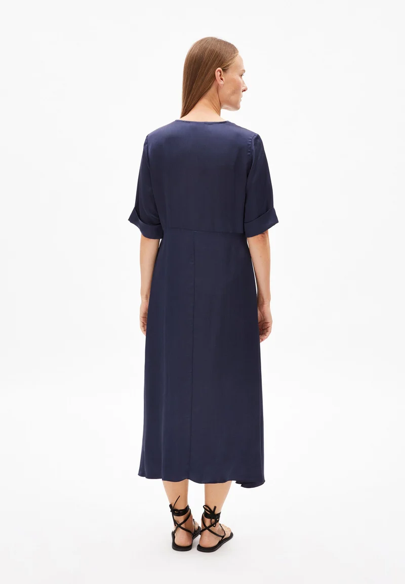 VAALI SATIN DRESS | night sky