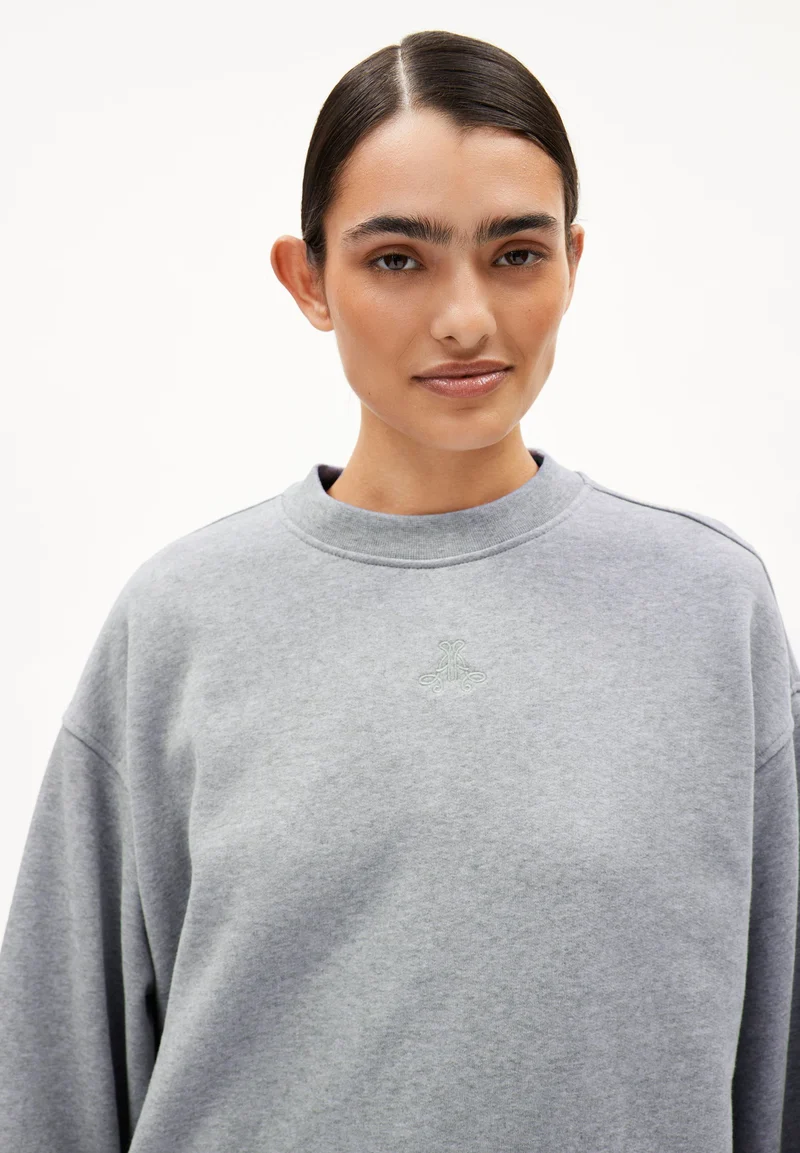 ANWAA SWEATSHIRT | silver melange