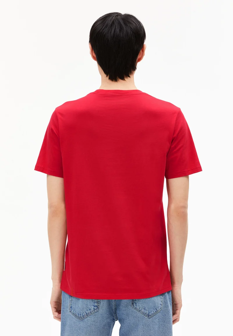 JAAMES SMILEY T-SHIRT | scarlet red