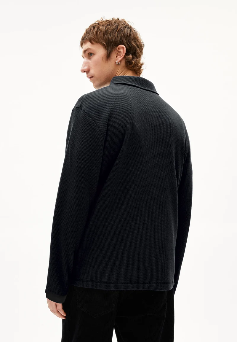 MAARKOS LS WAFFLE ZIP | black