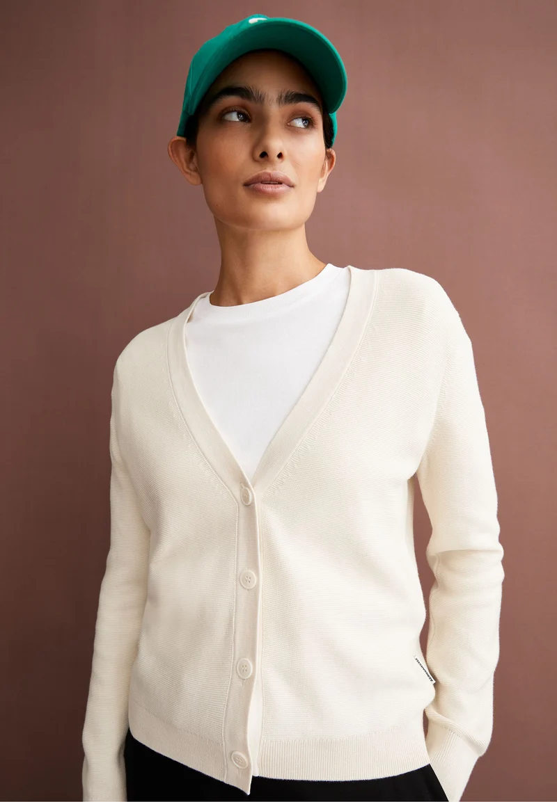 MENAAL LINKS LINKS CARDIGAN | oatmilk