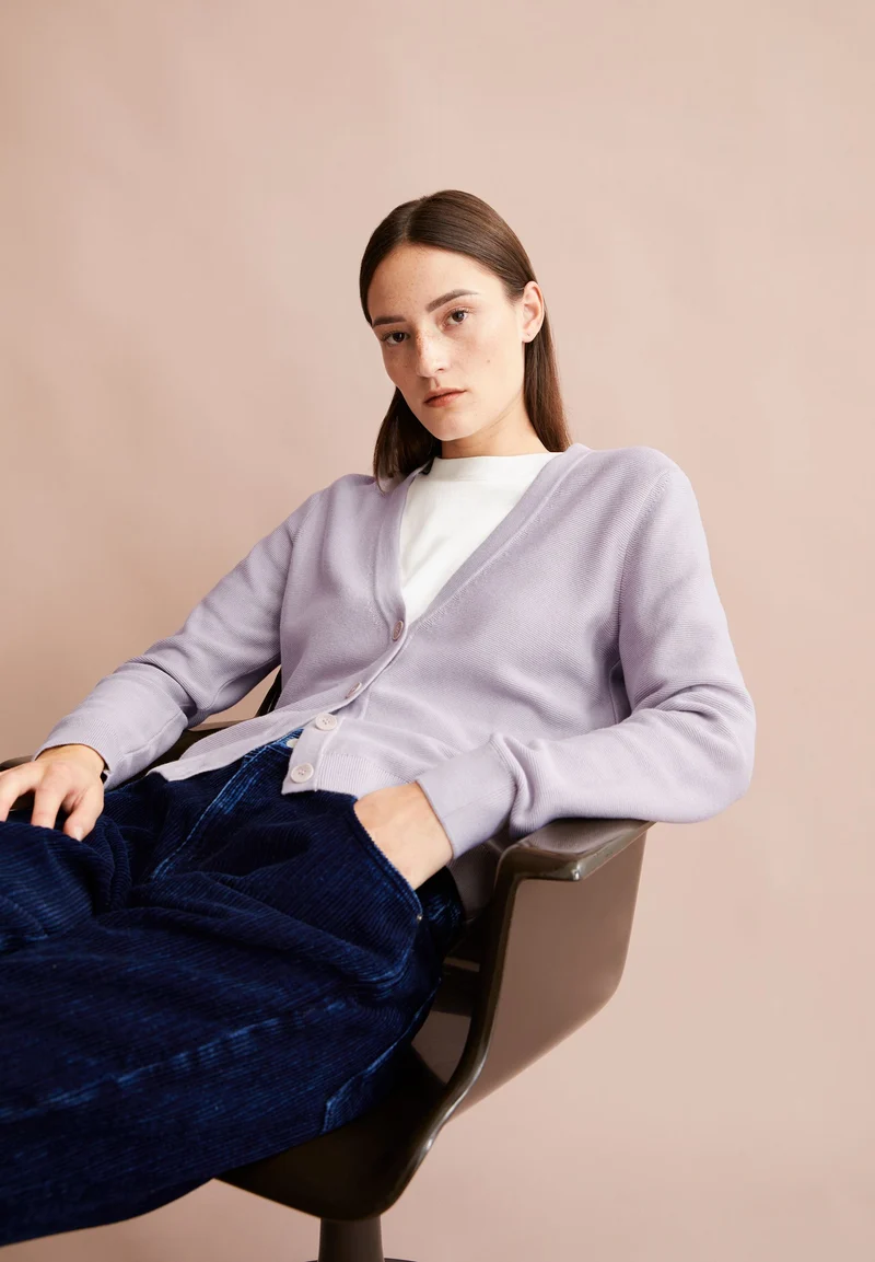 MENAAL LINKS LINKS CARDIGAN | ice grape