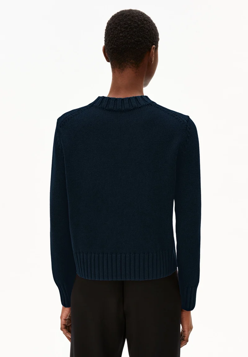 AMALIAAS GMT DYE STRICKPULLOVER | night sky