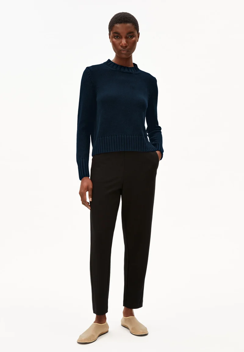 AMALIAAS GMT DYE STRICKPULLOVER | night sky