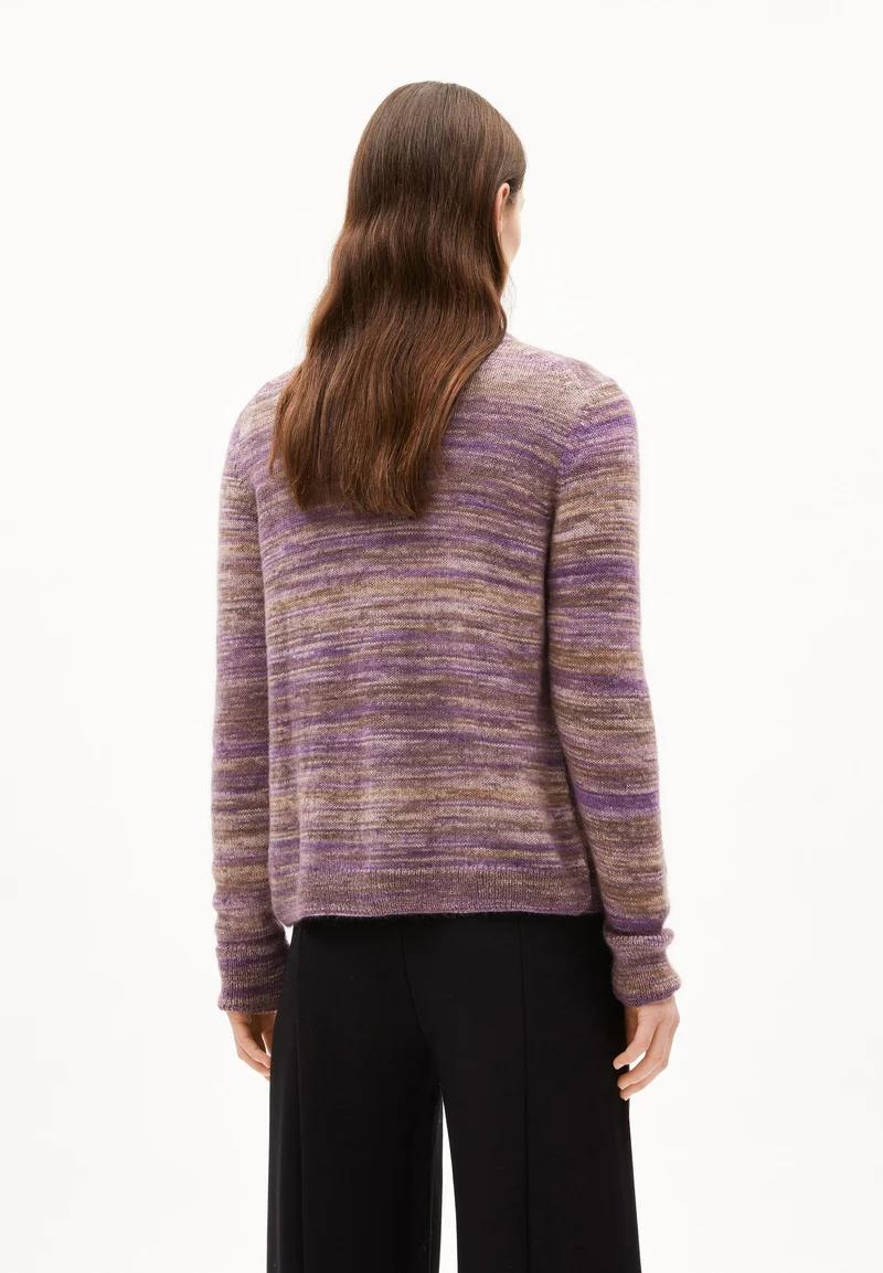 AMILDAA STAMPATO STRICKPULLOVER | orchid-walnut creme