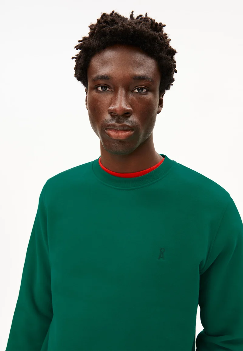 BAARO FLEECE SWEATSHIRT | emerald green