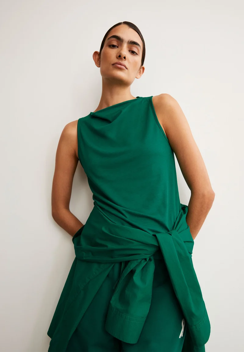 LAMINIAA TOP | emerald green