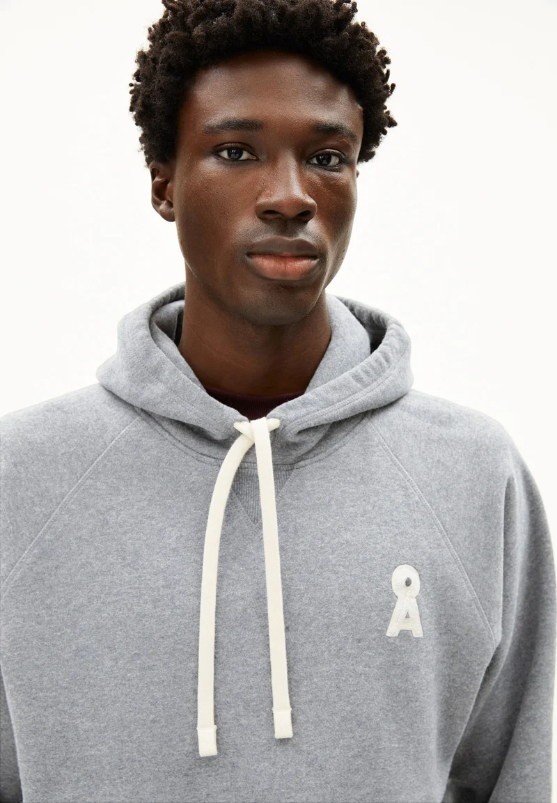 ICONIC Å MELANGE HOODIE | silver melange