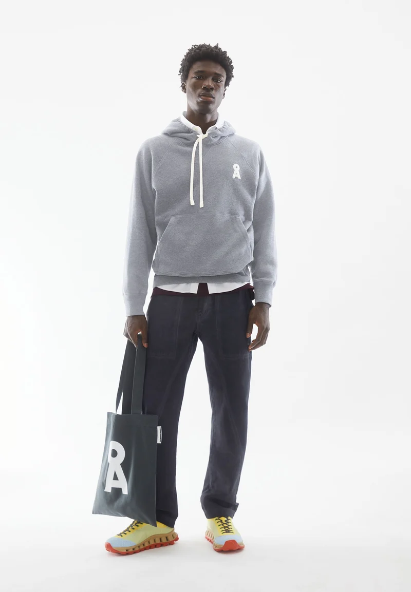 ICONIC Å MELANGE HOODIE | silver melange