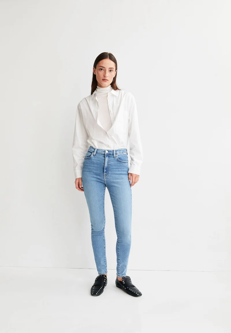 INGAA HIGH WAIST SKINNY JEANS | dove