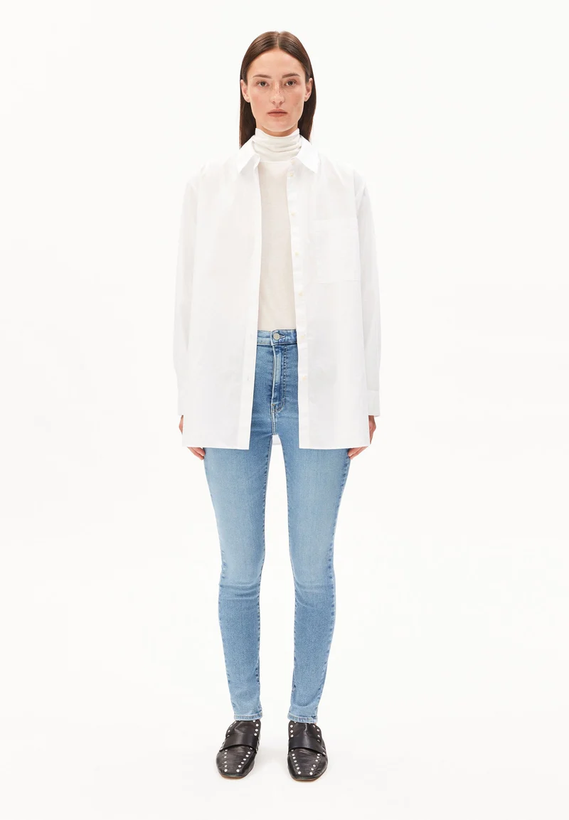 INGAA HIGH WAIST SKINNY JEANS | dove