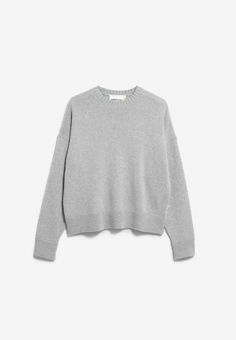 KAARALI STRICKPULLOVER | silver melange