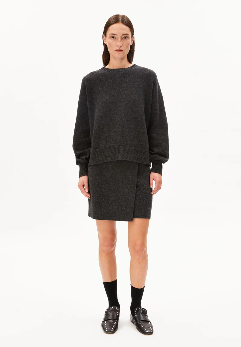 KAARALI STRICKPULLOVER | steel melange