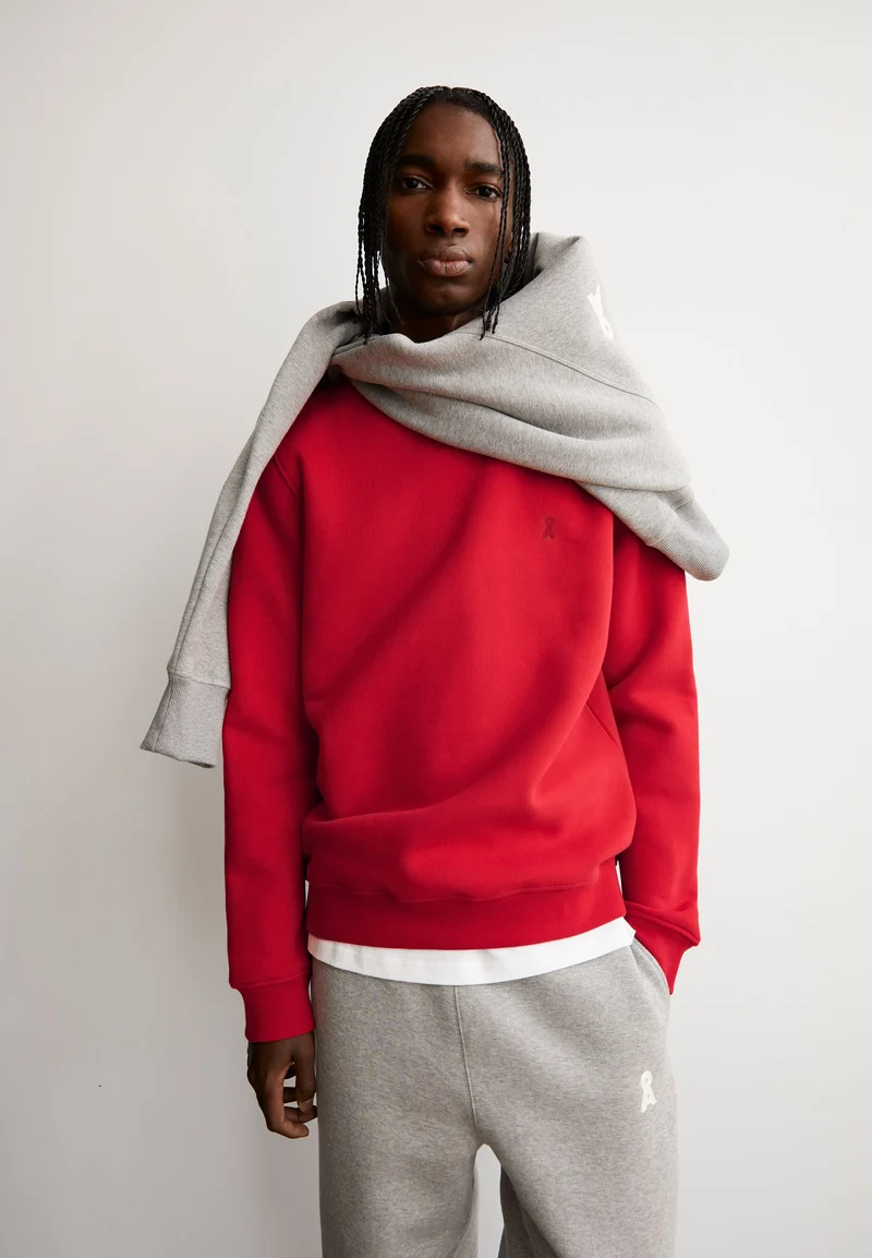 BAARO FLEECE SWEATSHIRT | scarlet red