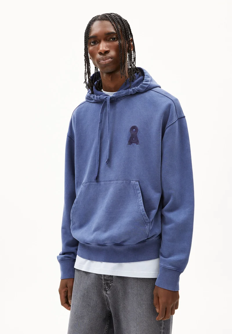 ICONIC Å KIRAAN GMT DYE SWEATHOODIE | blue noon washed
